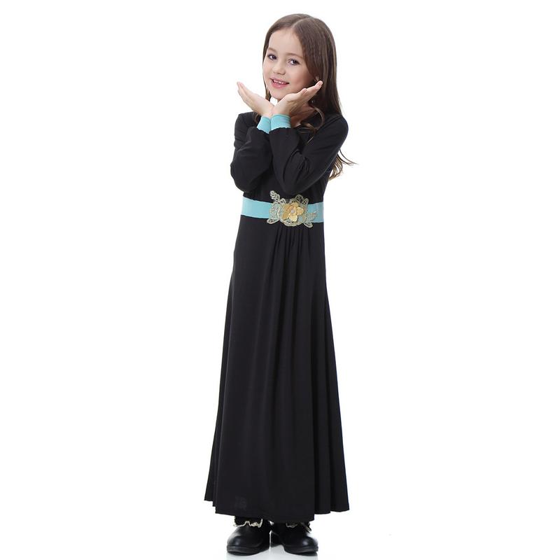 Product Introduction of 4-16 years old Muslim Girl Skirt Set Muslim Girl Long Dress Set Muslim Girl Clothing Girl Batman Skirt Set Children's Clothing South East Asia Girl Long Dress Dress 8