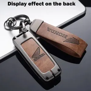 Cover Case Kunci Logam Kulit Motor /Untuk Honda STYLO 160 PCX 160 ADV 160/Casing Cover Kunci Remot Keyless/New 2024 Scoopy 2023 2024 Remote