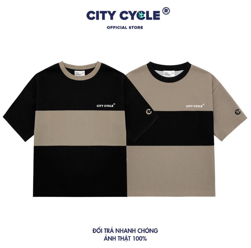 Áo thun local brand Cross Cut City Cycle in hình form boxy oversize Menswear nam nữ Cổ Tròn