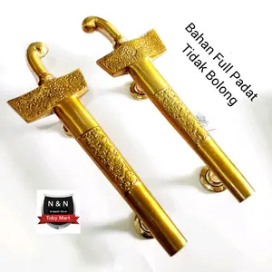 Gagang pintu rumah / Handle pintu rumah Keris Gold antiq Java Tradisional