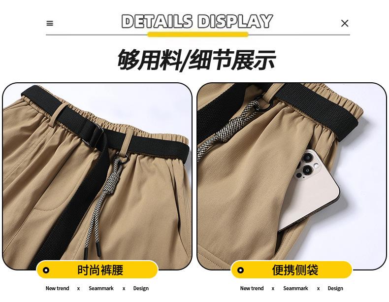 Product Introduction of Men's Summer Casual Shorts - Lightweight Quick-Dry Breathable Cargo Shorts with Pockets |   Loose Fit Workout Gym Shorts |   Trendy Streetwear Fashion for Men (Plus Size Available) 6