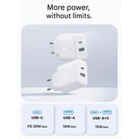 Gambar UGREEN Kepala Charger Dual Port USB A + USB Type C For Android iPhone Fast Charging 20W - 65006 dari GGSTORESBY Kota Surabaya 4 Tokopedia