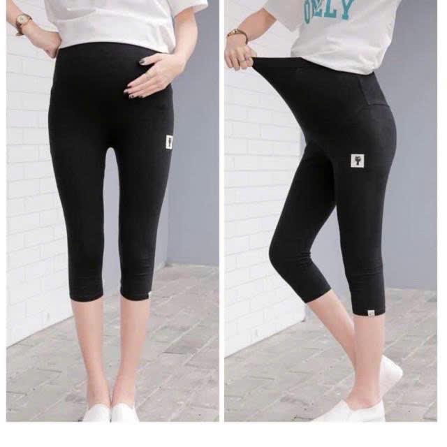 Quần bầu legging ngố mèo có chun chỉnh bụng