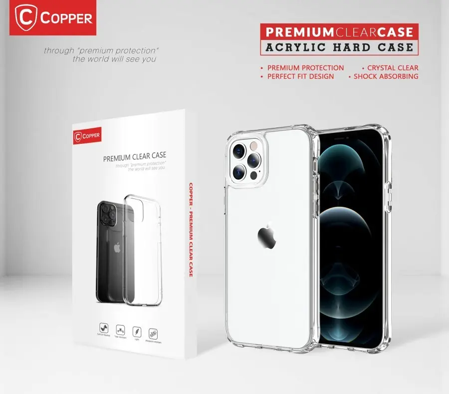 Copper Acrylic Case Clear - For IPHONE Series