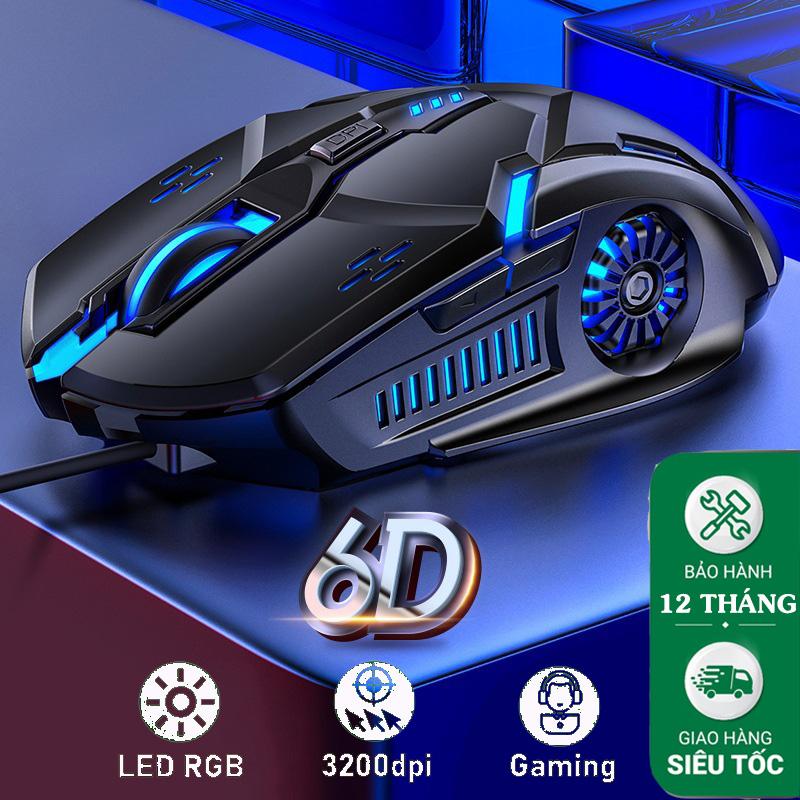 Chuột Máy Tính Gaming Có Dây G5 6D Chế Độ LED 7 Màu, DPI 3200