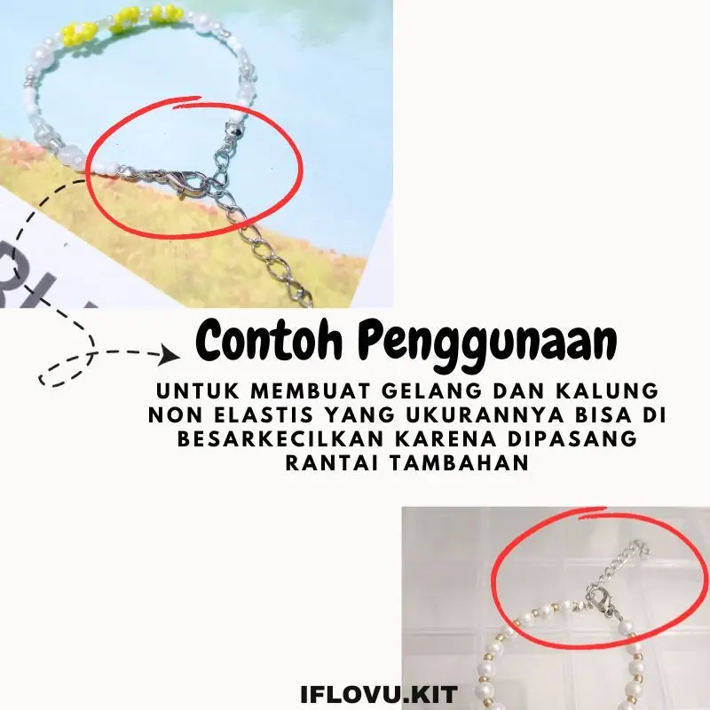 REFILL SET DIY By Iflovu Kit | Kodokan Gelang 1 Set Box stopper ring Kokot Udang Rantai Lada Stopper Gantungan Hp 1
