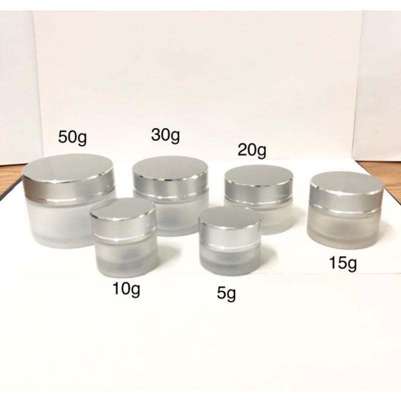 [Giá sĩ] combo 10 hủ face thuỷ tinh nắp vàng 5gr-10gr-20gr-30gr-50gr 7