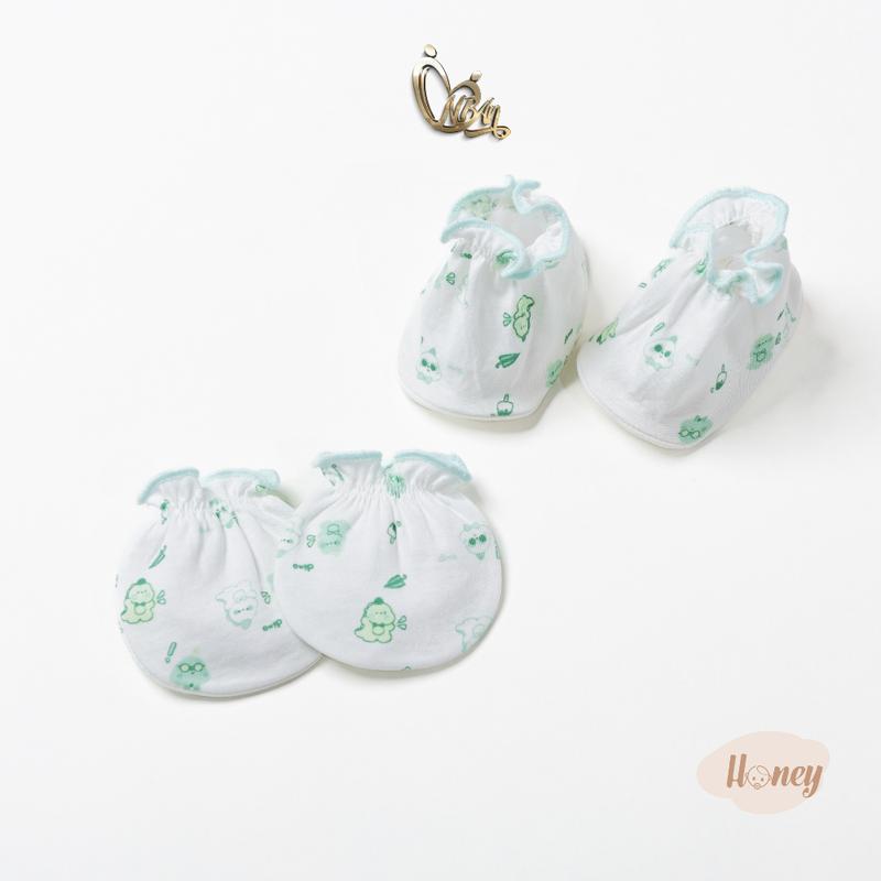 Bộ bao tay chân sơ sinh thun Honey dành cho trẻ mới sinh Cho Bé Cotton