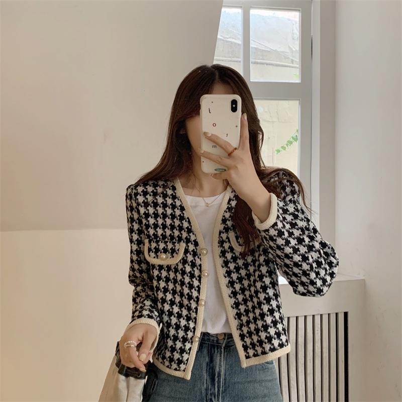 Jaket Wanita Terbaru Korean Style Outer Crop Jacket Lengan Panjang cardigan hitam Blazer Atasan Casual Oversize Cewek Jaket Wanita Terbaru Korean Style Outer Crop Jacket Lengan Panjang cardigan hitam Blazer Atasan Casual Oversize Cewek
