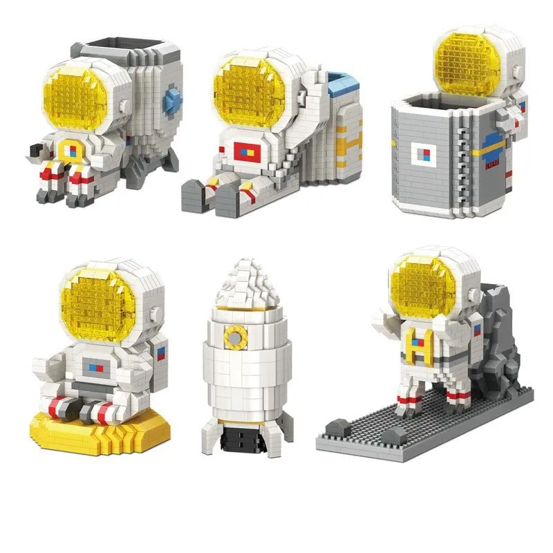 XẢ HÀNG Đồ chơi lắp ráp hộp đựng bút phát sáng Phi Hành Gia Starfish Astronaut 0