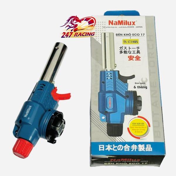Đèn khò gas tạo nhiệt độ cao dùng bình ga mini Namilux Eco 17 TS1719RN có đánh lửa Hàng Việt Nam