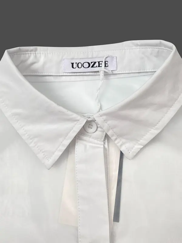 Women's Patchwork Collar Blouse, Casual Half Sleeve Top for Summer, Fashion Women's Top for Daily Wear 3