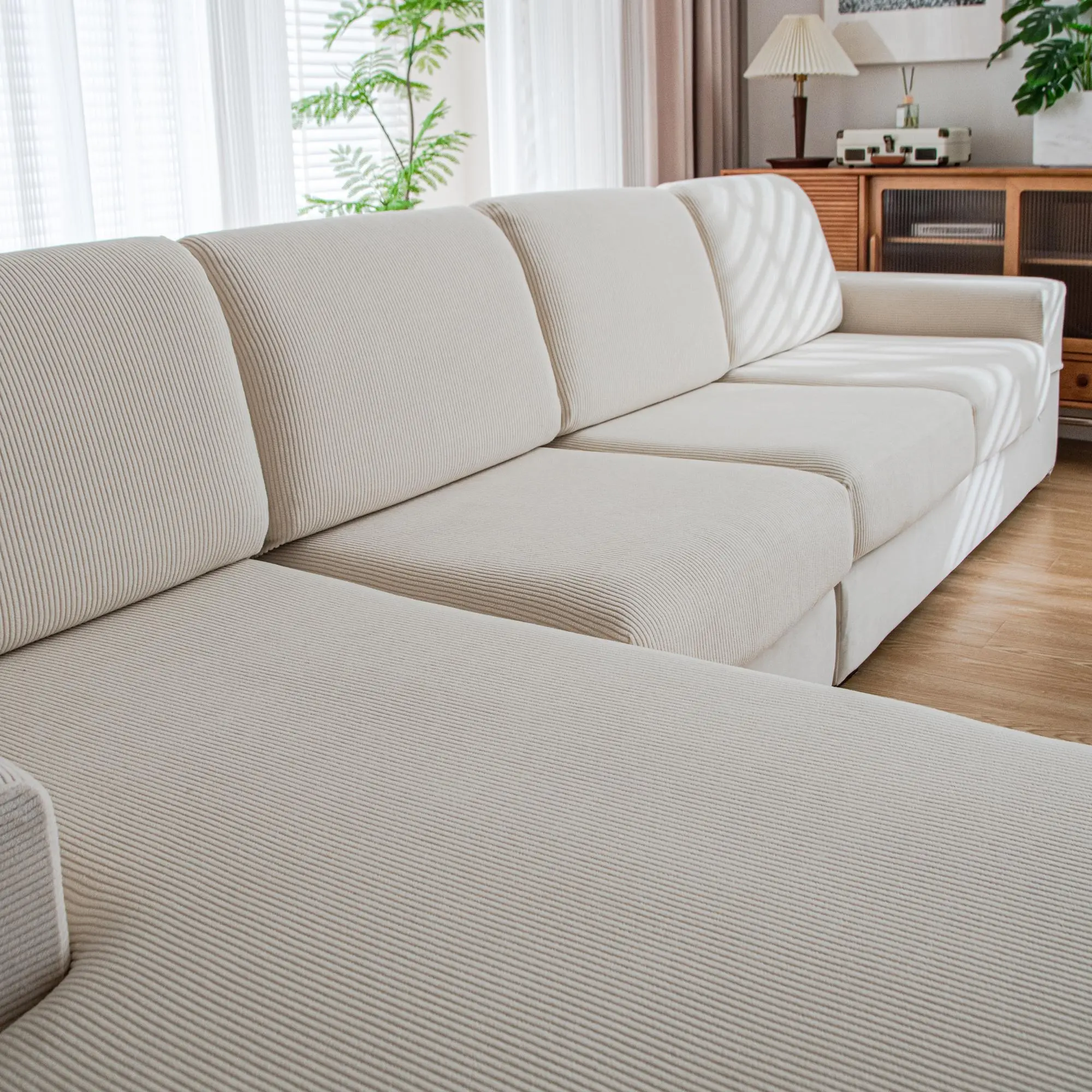 Solid Color Sofa Cover, 1 Count Modern Simple Non-slip Sofa Slipcover, Sofa Protector for Home Living Room, Home Decor