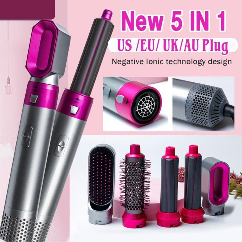 Máy Sấy Tóc Kiêm Lược Điện Đa Năng 5in1, Máy Làm Tóc Cao Cấp, Máy Sấy Tạo Kiểu Tóc Styler Kết Hợp Uốn Duỗi 2
