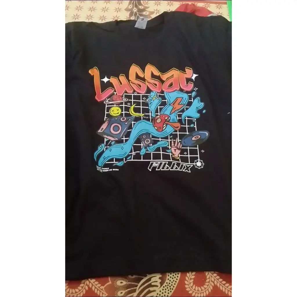 KAOS LUSSAC X FILLIX  T shirt lussac fIllix Distro T shirt Pria Cotton Combed 24s ~FREE STICKER