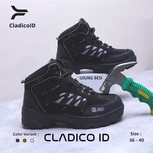 Sepatu Sefty Boot Ujung Besi Pria Safety Shoes Proyek Outdoor Mendaki Kerja Lapangan Lavio Axel Cowo Boots High