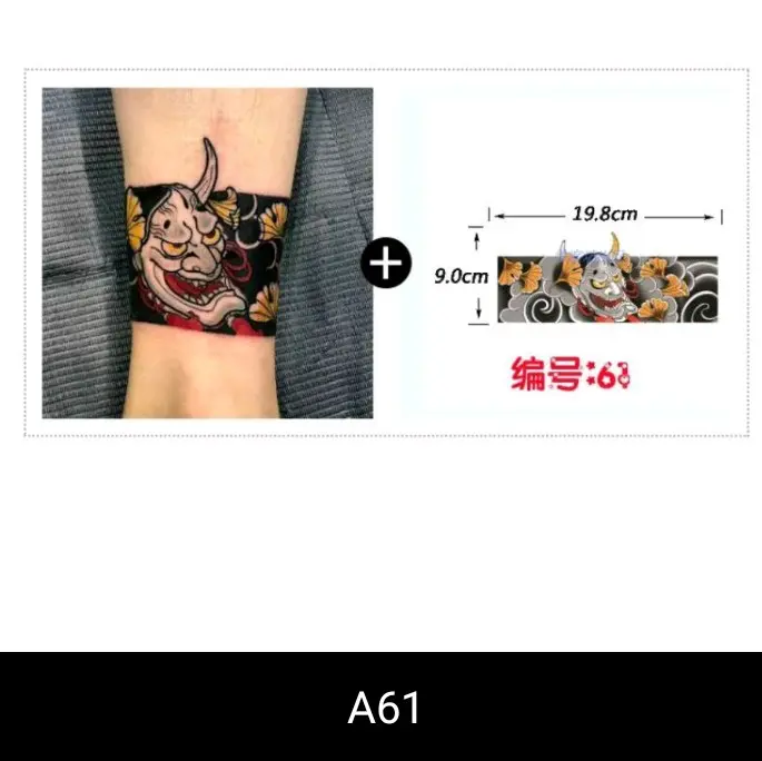 tato temporer mode pergelangan tangan terbaru