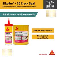 Gambar Sika - Sikadur20 Crack Seal Epoxy Tambal Retak Dak Lantai Beton 850ml - 850ml dari Sika Indonesia Kota Surabaya 3 Tokopedia
