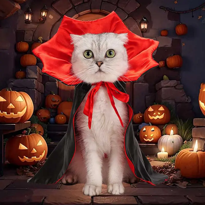 Pet Halloween Cape Personality Funny Christmas Cloak Cat Costume