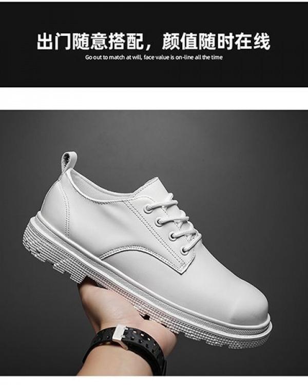 Product Introduction of Giày Nam, Cổ Cao Và Cổ Cao, Màu Trắng, Cỡ Nhỏ 35, Boot Công Nhân, Cỡ 38, Thích Hợp Cho Mùa Thu Và Mùa Đông, Bốt Da Tạo Mẫu Tóc, Bốt Martin, Cho Nam 13