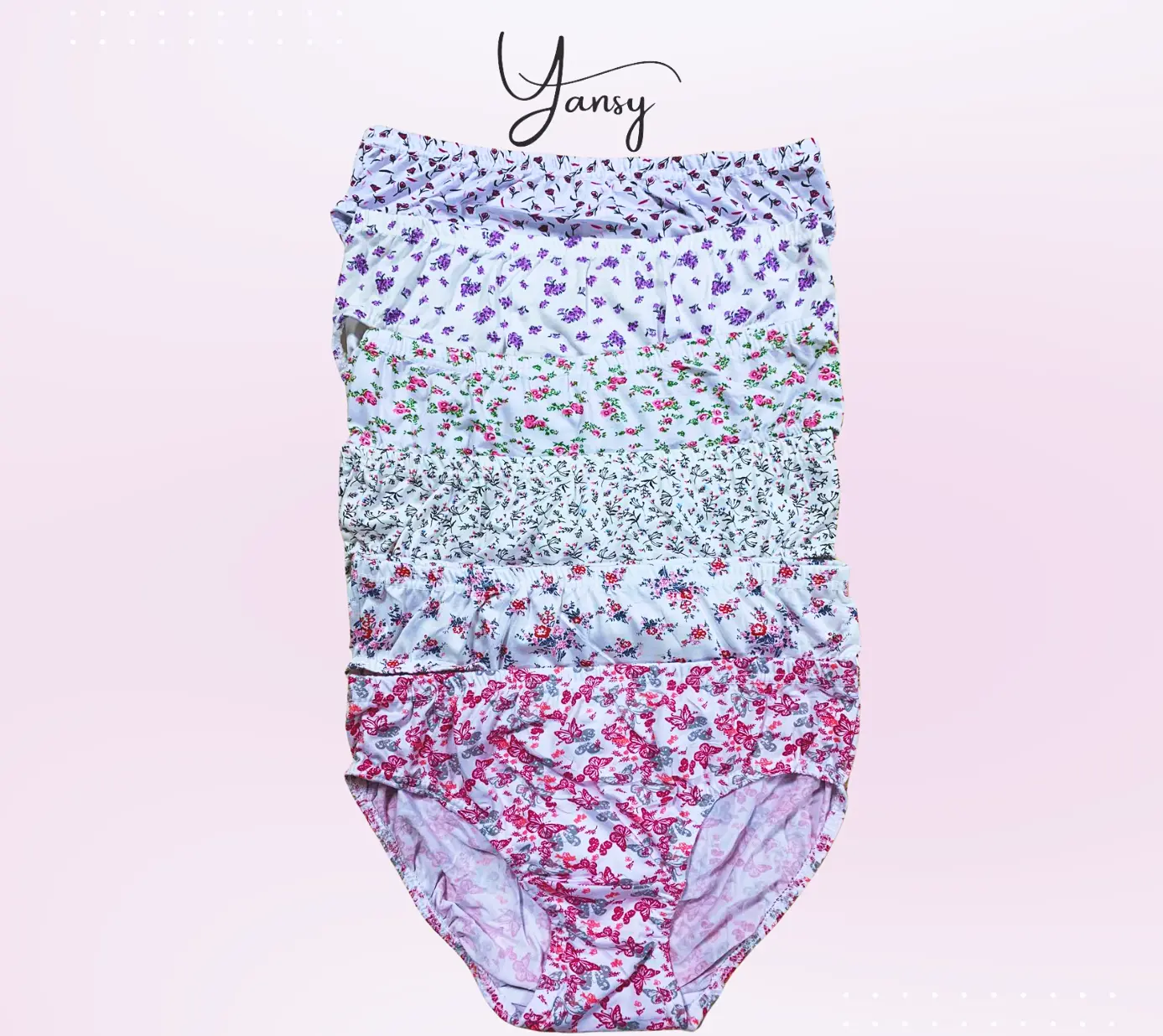 yansy 1 DOZEN panty Comfort Womenswear Lady Lingerie Pambagay Floral Bridal
