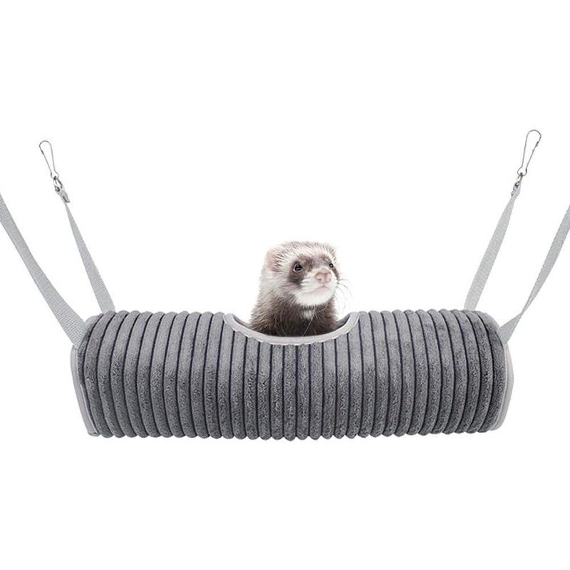 TikTok Shop Ferret Tunnel Hanging Hammock Bed Small Rats Squirrel Grey