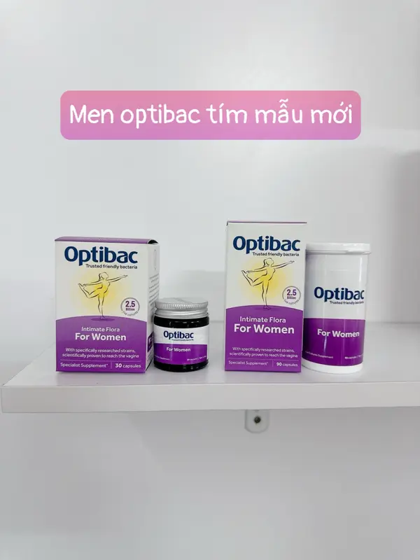 Thực Phẩm Bổ Sung Men Vi Sinh Optibac Tím dành cho phụ nữ (Optibac For Women) , lọ 90 viên 6
