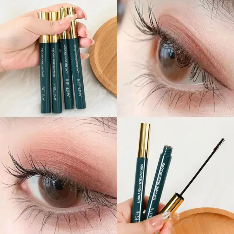 Mascara Màu Đen, Nối Mi 3D, Siêu Mịn, Đầu Cọ Nhỏ Làm Dài, Lâu Trôi, Kiểu Mắt To, Màu Đen 2