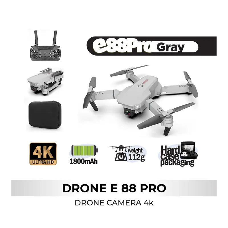 DRONE 4K Single Kamera E88 Pro UltraHD 1