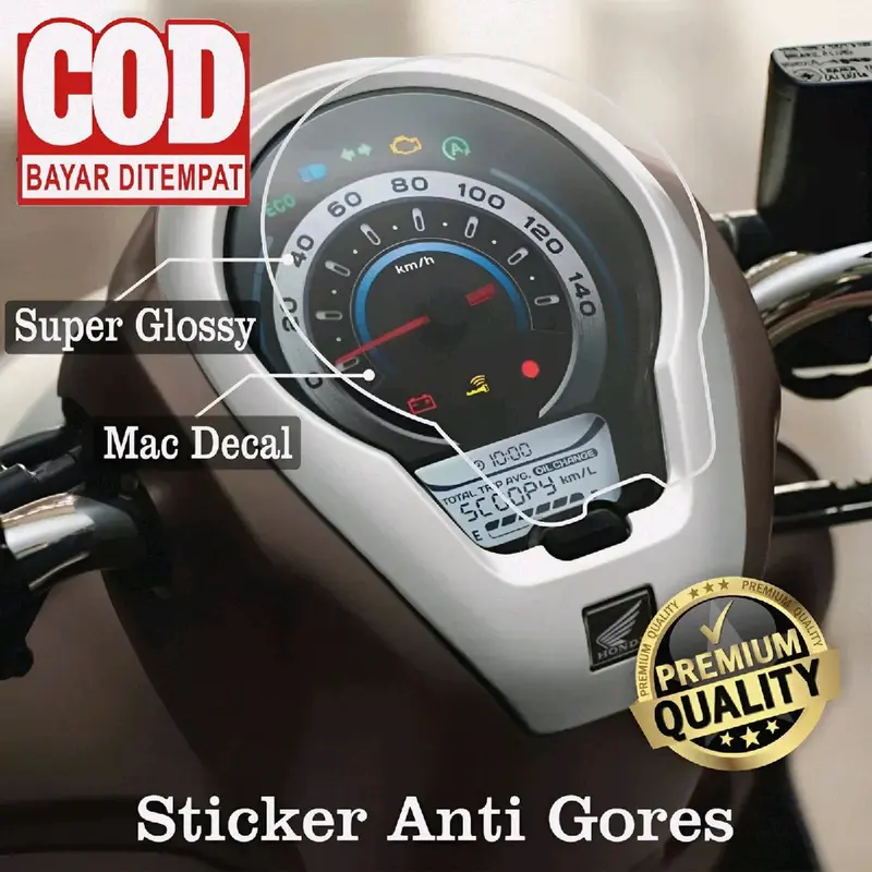 Sticker Anti Gores Scoopy Stiker Speedometer Scoopy Terbaru 2021-2023 Car 7