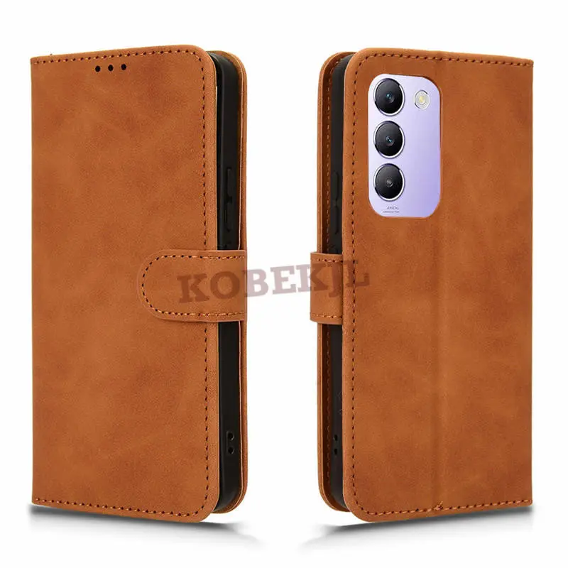 For Vivo Y100 5G Case Flip Magnetic Buckle Phone Stand Case For Vivo Y100 VivoY100 Case Wallet PU Leather Back Cover