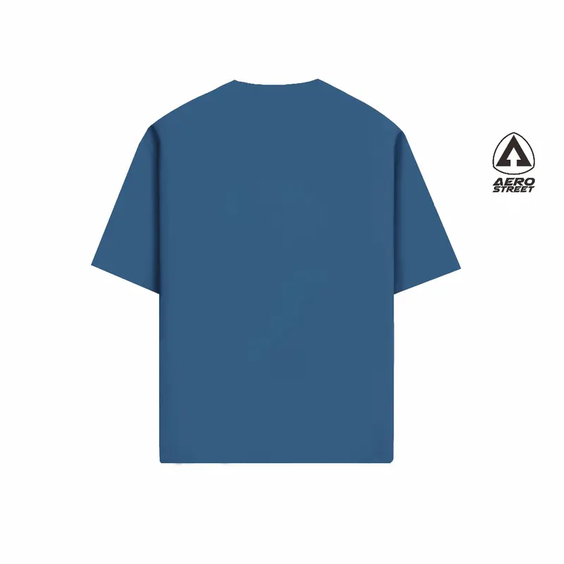 Aerostreet T Shirt Boxy Quick Dry Feliks Steel Blue - Kaos T Shirt  F1BAA 2
