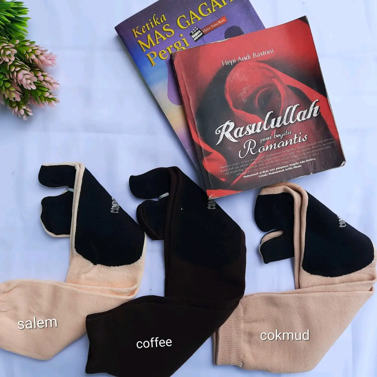 Grosir kaos kaki jempol tapak hitam Coklat Muslim