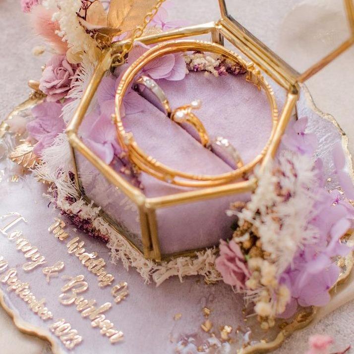 Ringbox Terarium Resin Kotak Cincin Lamaran Tunangan Pernikahan Premium 3
