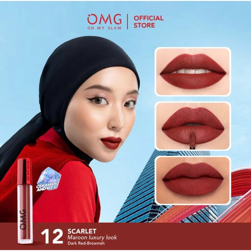 Najmio OMG OH MY GLAM Mattelast Lip Cream 2.9 g - Lip Cream Matte Dengan Warna Intense, Tahan Lama & Ringan 7