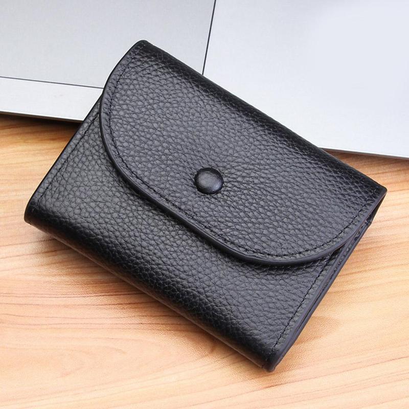 Product Introduction of Men's Ultra-thin Coin Purse Short Mini Simple Wallet PU Leather Card Holder Coin Bag Card Holder Men's Business Wallet 23