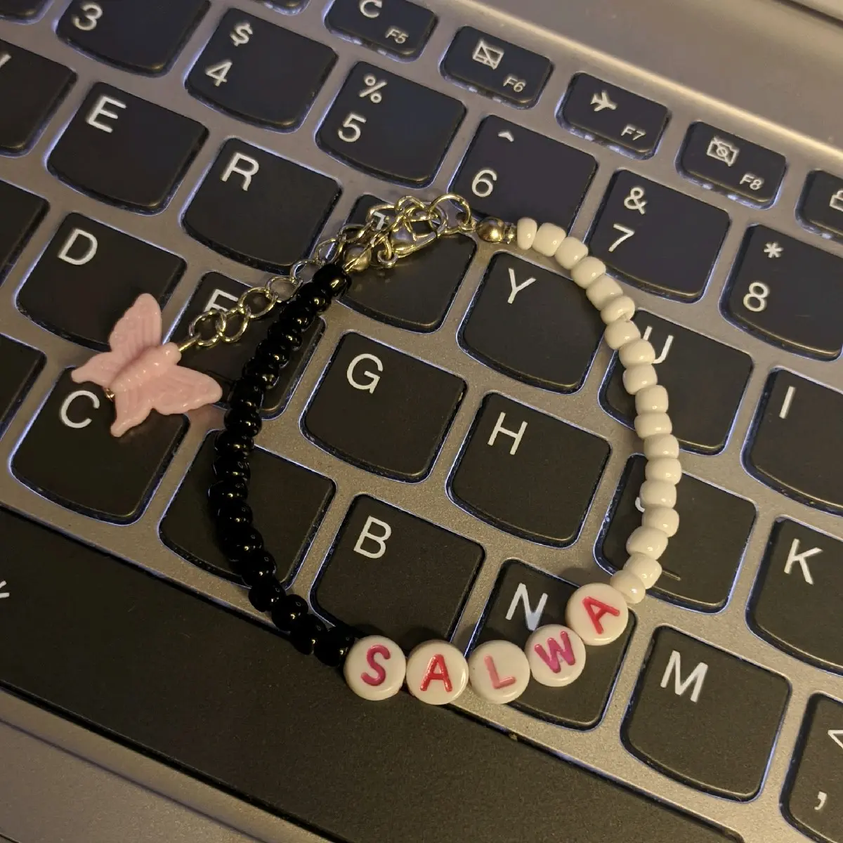 Gelang Nama Custome Beads Manik Handmade Bracelet