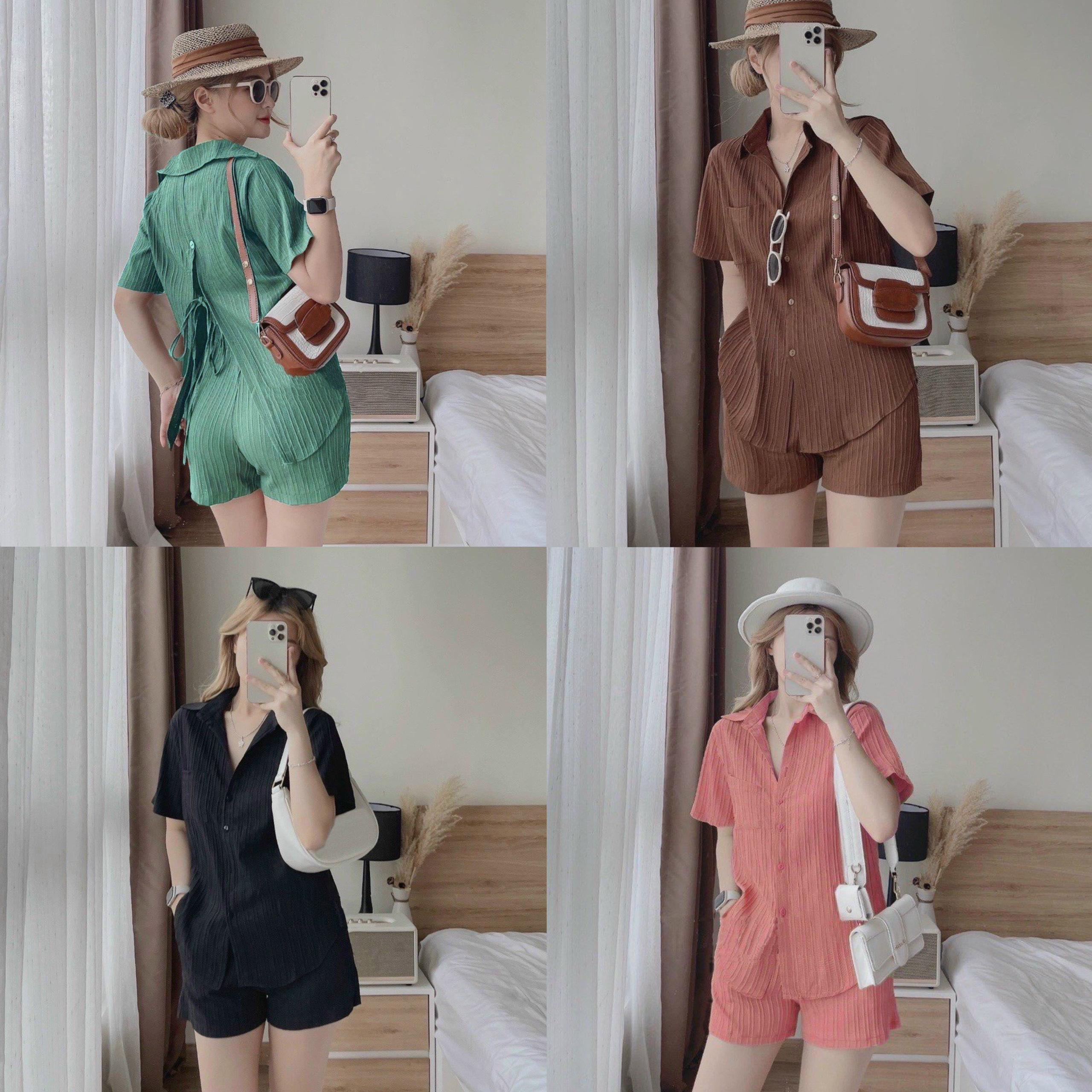 Đồ Bộ Đùi Pijama Bigsize 50-100kg Vải Lụa Mai Ngô Tiểu Thư Cotton Nữ Women Quần Ngủ - B.5001