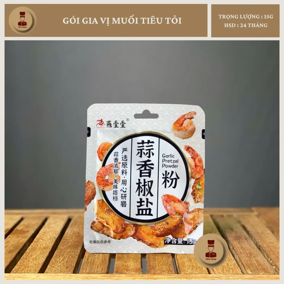 Gói Gia Vị Bột Muối Tiêu Tỏi - YANYIYI - 15g