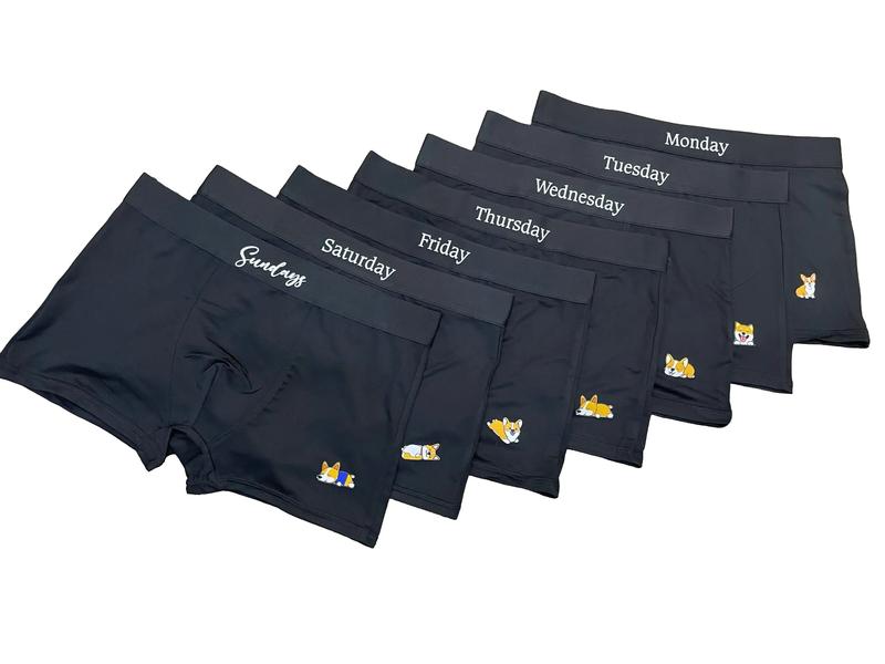 Combo 7 quần sịp ĐÙI  Boxer nam thun lạnh in hình cún dễ thương,mát lạnh cùng mùa hè  D7