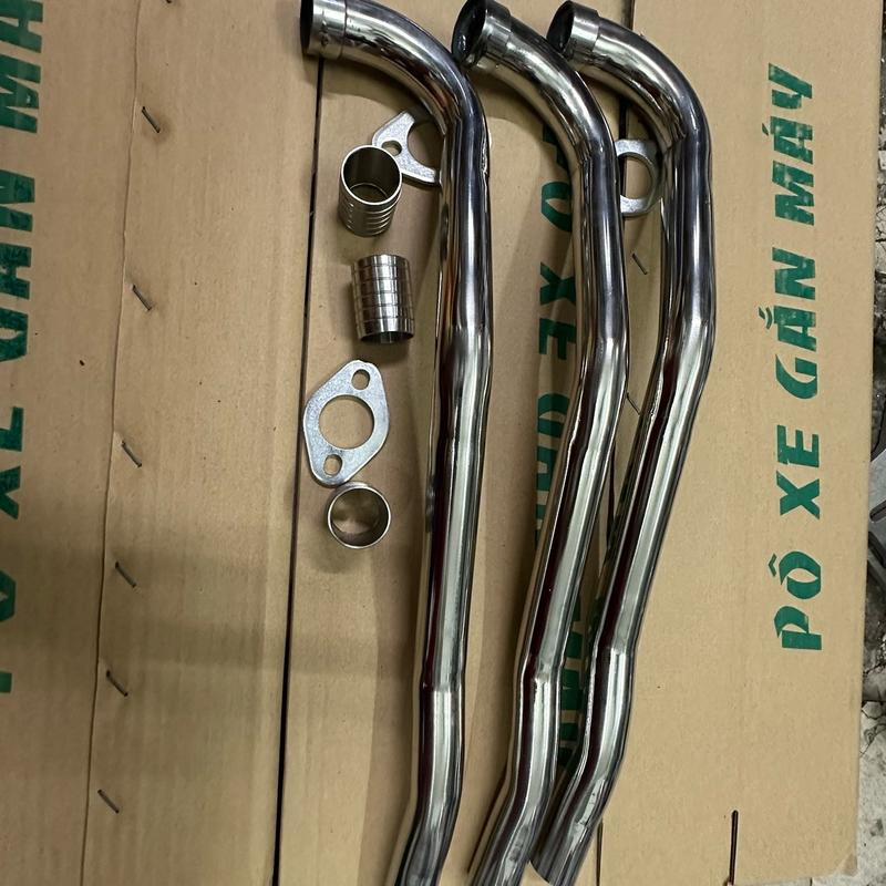 Cổ pô inox chất liệu 304 lắp được nhiều dòng xe si bóng kèm khâu nối cnc xem mô tả sản phẩm