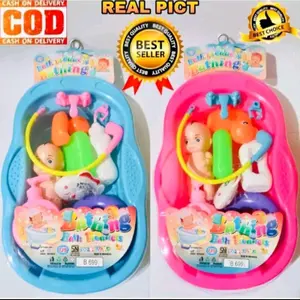 mainan boneka bayi dan bak mandi jumbo