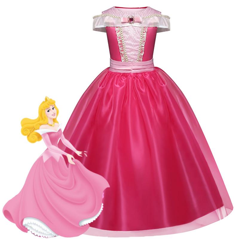 Váy Công Chúa Dài, Cho Bé Gái, Chủ Đề Công Chúa Mùa Hè, Nàng Tiên Cá Nhỏ, Cô Dâu Công Chúa Cinderella, Váy Nhập Vai Halloween, Thích Hợp Cho Tiệc Sinh Nhật Bé Gái, Váy Công Chúa 8
