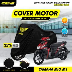 Oneway Cover Motor Sarung Motor Yamaha Mio Beat Scoopy Fino Pelindung Motor Murah Tahan Air dan Panas dengan Perlindungan Sinar UV untuk Kendaraan Harian