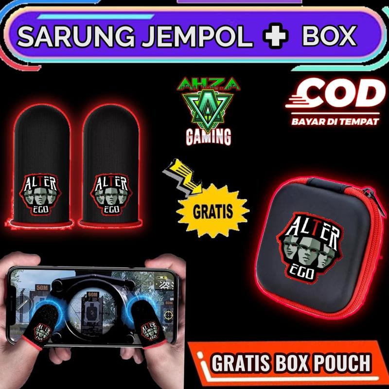 Product Introduction of COD - MURAH Sarung Jempol BIGETRON + BOX POUCH Sarung Game Ml Ff Pubg Anti Basah 8