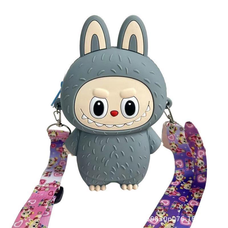 Product Introduction of Labubu Silicone Coin Purse Children's Cartoon Outdoor Crossbody Bag Student Travel with Storage Bag 18
