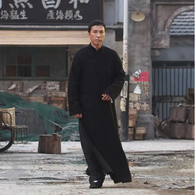 Pakaian Rasmi Cina Tradisional, Joso, Pakaian Seragam Kung Fu Wing Chun, Kostum Persembahan Crosstalk Pentas Pepejal, Kot Pinggang Cina, untuk Lelaki red  indian