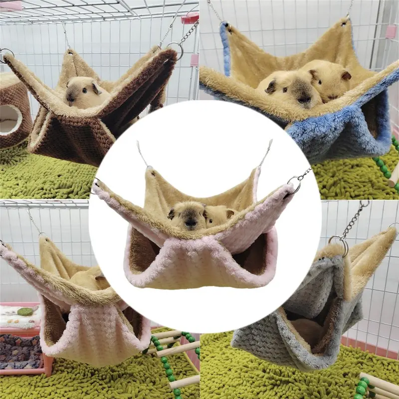 Đồ Dùng Thú Cưng Giường Sóc Treo Nhồi Bông Lồng Chuột Hamster Võng Thú Cưng Túi Ngủ Cho Thú Cưng 1