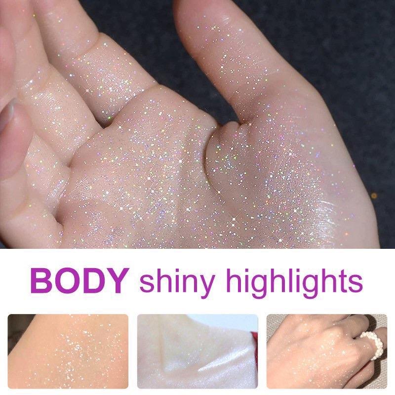 ￼Gôm Xịt Kim Tuyến Lấp Lánh Bắt Sáng ShinyGlitter Highligh Body Cơ Thể Tóc Không Gây Bết Lâu Trôi 5