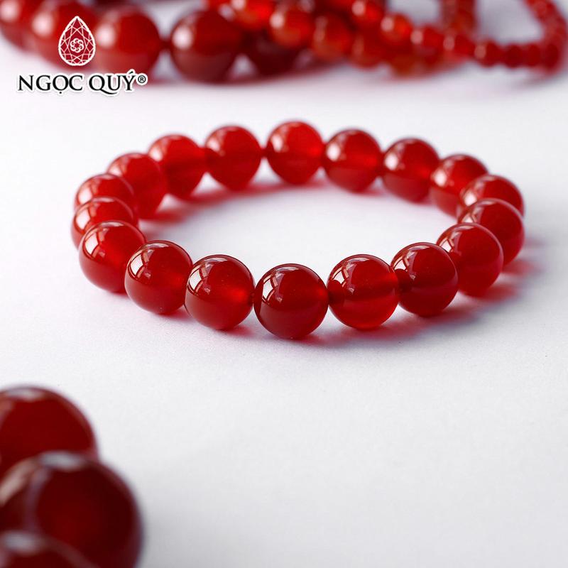 Vòng chuỗi hạt đá Mã Não đỏ - hợp mệnh Hỏa & Thổ Ngọc Quý